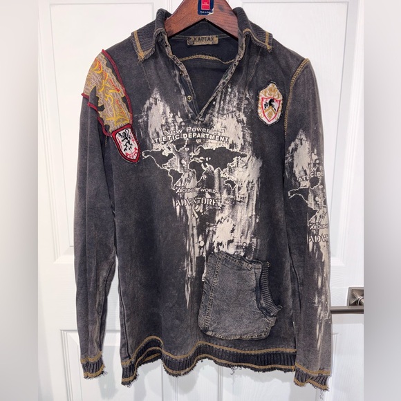 Kaptan Other - Kaptan KPTN Y2K Graphic Sweatshirt XL Vintage Surf Streetwear- RARE